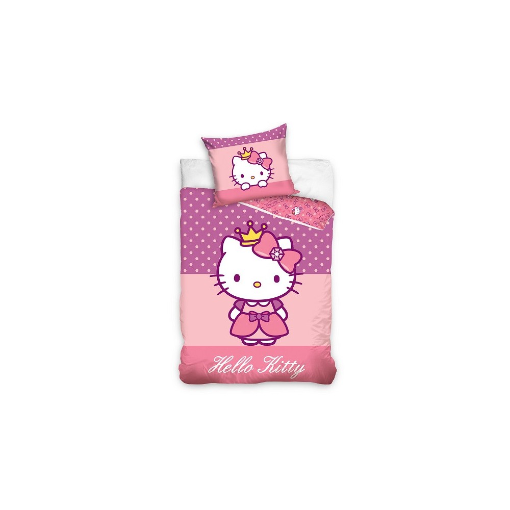 Hello Kitty Crown bedding set 140×200cm, 70x90 cm