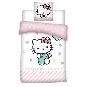 Hello Kitty Stars bedding set 140×200cm, 65x65 cm