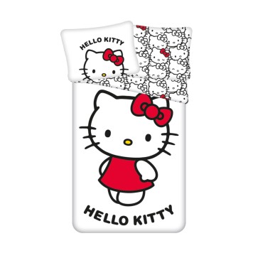 Hello Kitty White bedding cover 140×200cm, 70×90 cm