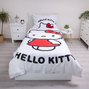 Hello Kitty White bedding cover 140×200cm, 70×90 cm