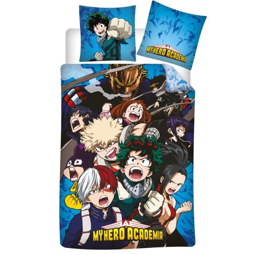 My Hero Academia Unleashed bedding cover 140x200cm, 65x65 cm