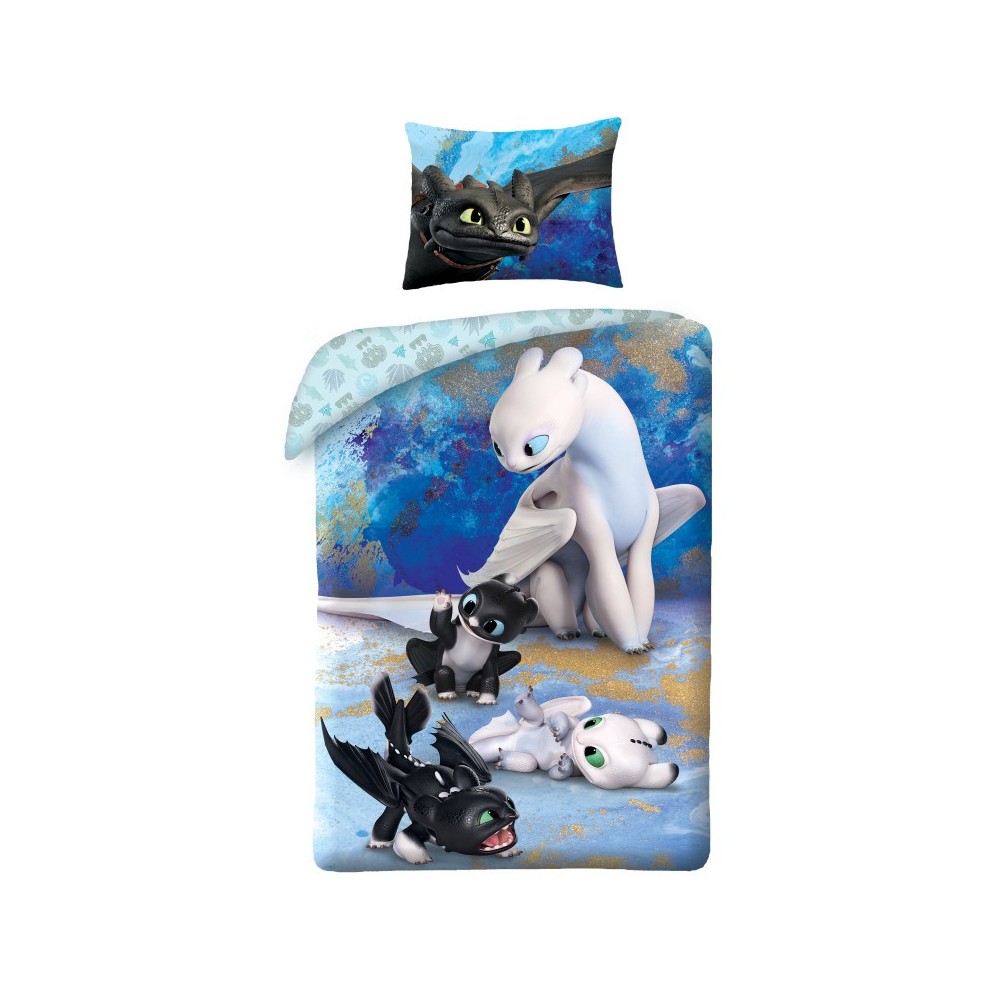 How To Train Your Dragon Babies bedding set 140×200cm, 70×90 cm