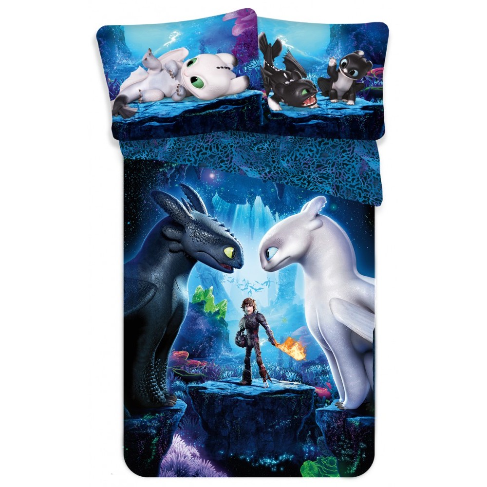 How To Train Your Dragon Cave bedding cover 140×200cm, 70×90 cm