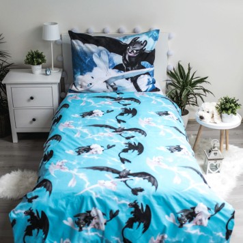 How To Train Your Dragon Sky bedding cover 140×200cm, 70×90 cm