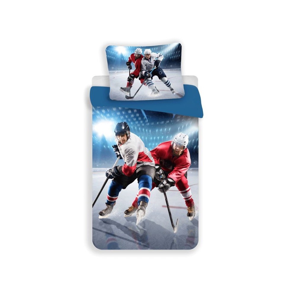 Hockey Fight bedding set 140×200cm, 70×90 cm microfibre