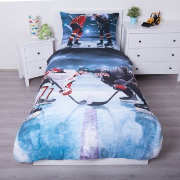 Hockey bedding cover 135×200cm, 80×80 cm