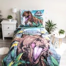 Jurassic World Roar glow-in-the-dark bedding cover 140×200cm, 70x90 cm
