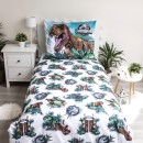 Jurassic World Roar glow-in-the-dark bedding cover 140×200cm, 70x90 cm