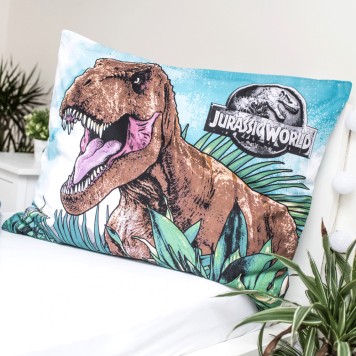 Jurassic World Roar glow-in-the-dark bedding cover 140×200cm, 70x90 cm