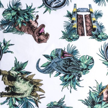 Jurassic World Roar glow-in-the-dark bedding cover 140×200cm, 70x90 cm