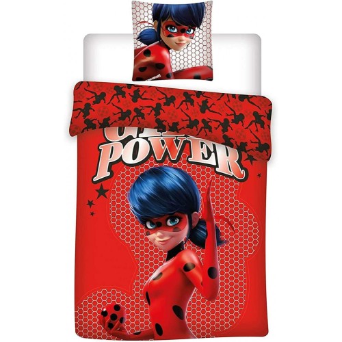 Miraculous Ladybug Girl Power bedding set 140×200cm, 63×63 cm microfibre