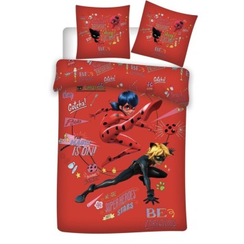 Miraculous Ladybug bedding cover 140×200cm, 65×65 cm