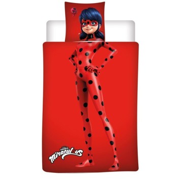 Miraculous Ladybug bedding cover 140×200cm, 65×65 cm