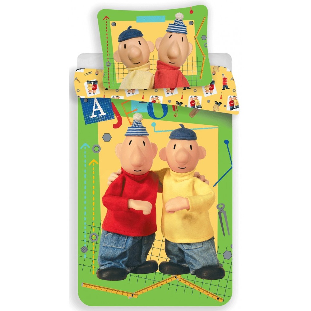 Pat and Mat bedding set 140×200cm, 70×90 cm