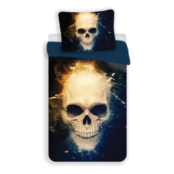 Halloween Dark Skull Bedding Set 140×200cm, 70x90cm microfibre