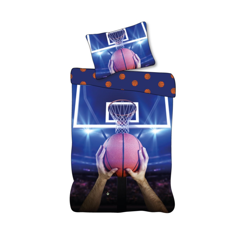 Sport Bagging Basketball Bedding Set 140×200cm, 70×90 cm