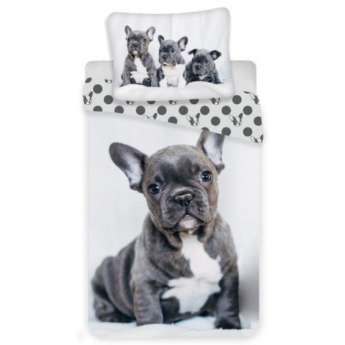 Dog French Bulldogs bedding set 140×200cm, 70×90 cm