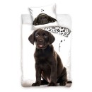 Dog Labrador bedding set 140×200cm, 60×70 cm