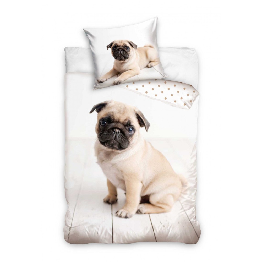 Dog Mops bedding set 140×200cm, 65×65 cm