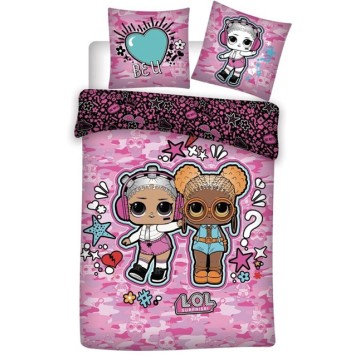 LOL Surprise bedding set 140×200cm, 63×63 cm microfibre