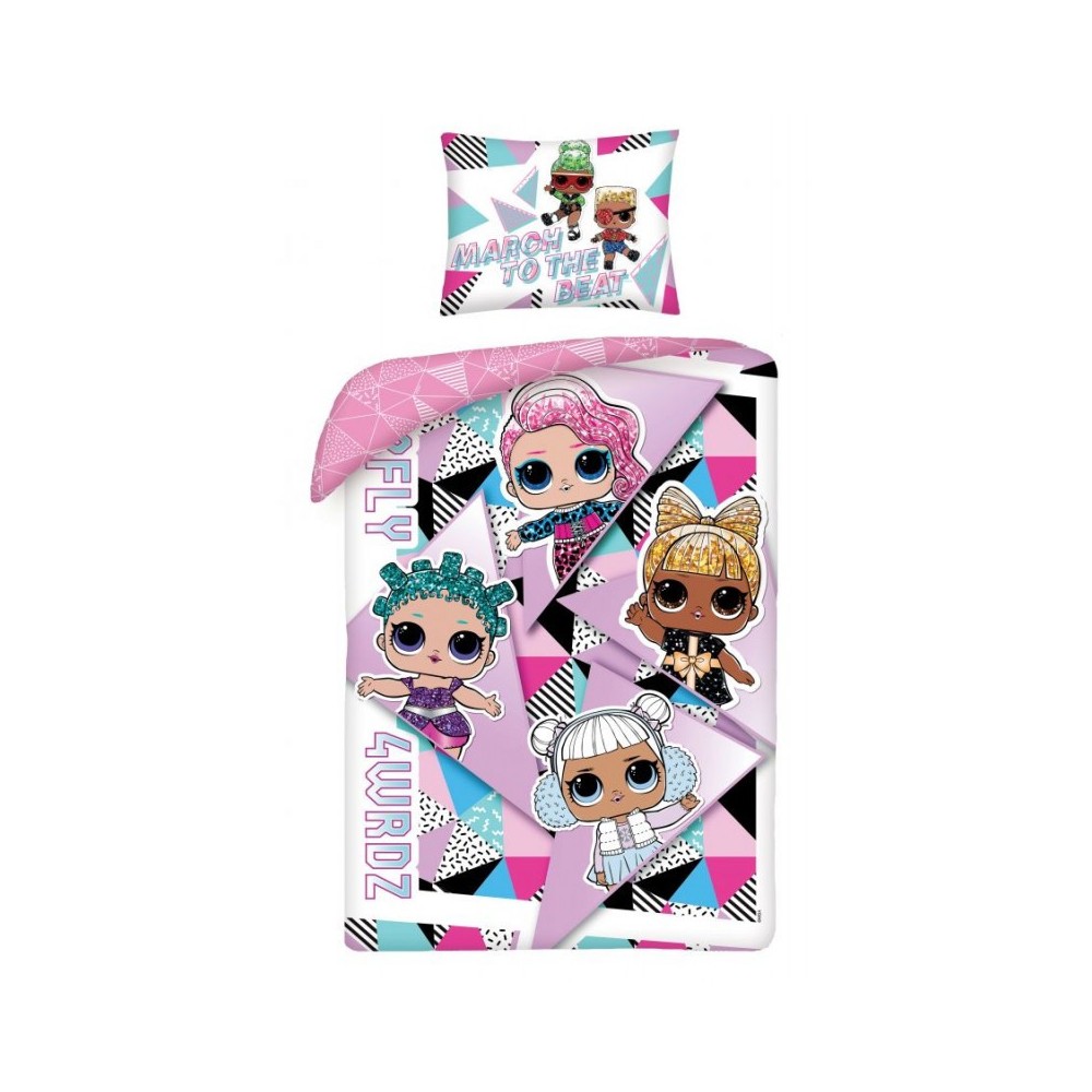 LOL Surprise To The Beat ágyneműhuzat 140×200cm, 70×90 cm