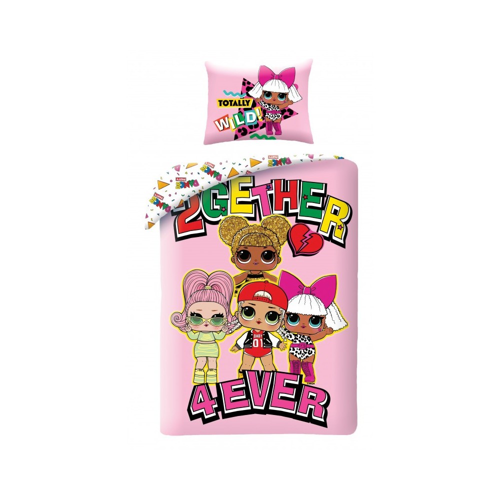 LOL Surprise Wild bedding set 140×200cm, 70×90 cm