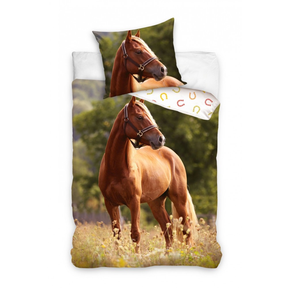 Horses Meadow bedding set 140×200cm, 70×90 cm
