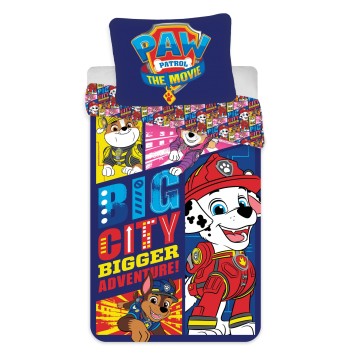 Paw Patrol Big City bedding set 140×200cm, 70×90 cm