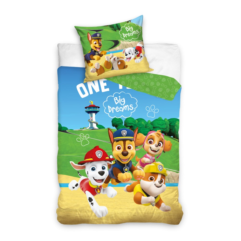 Paw Patrol Big Dream Bedding Set 140x200cm, 70x90 cm