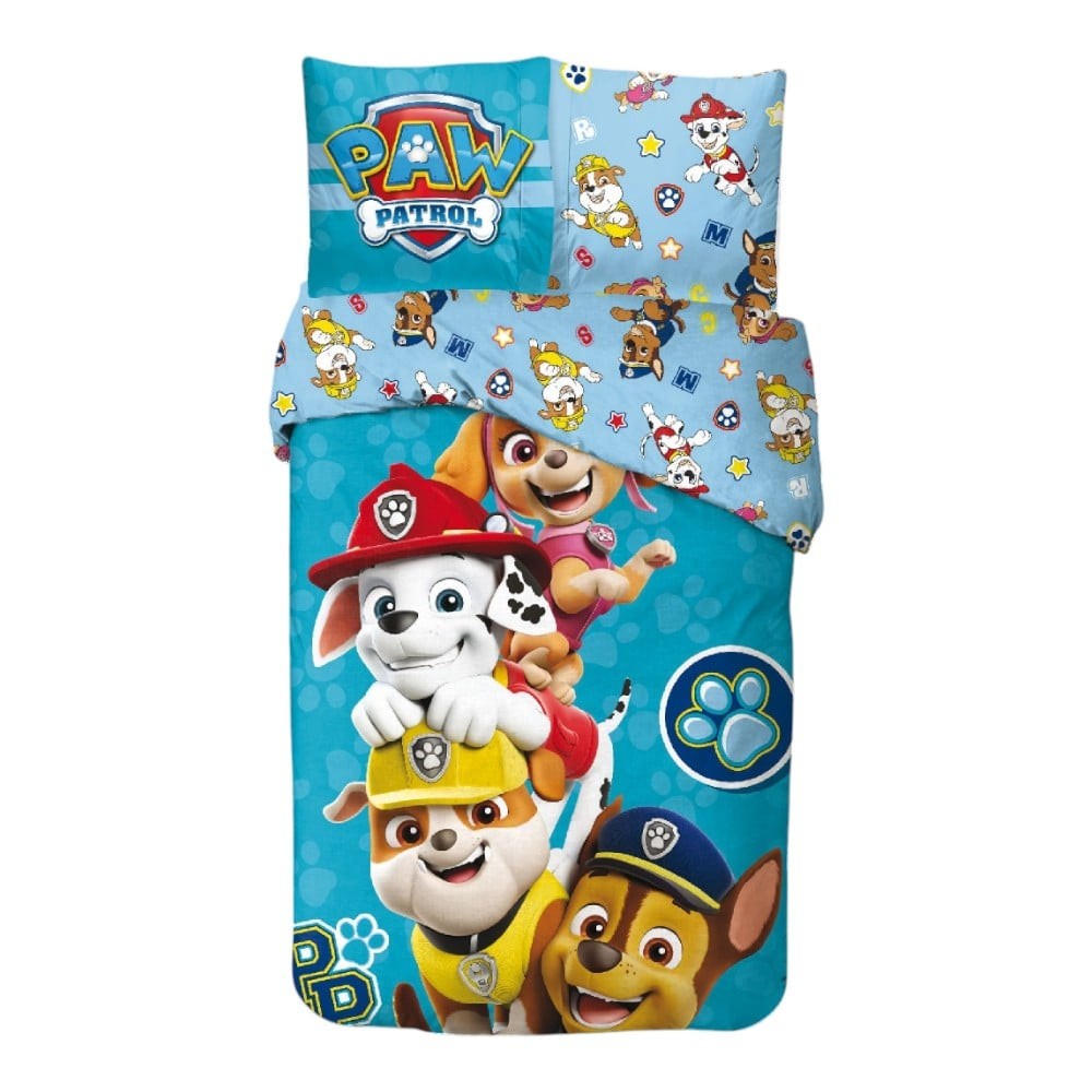 Paw Patrol Brave Paws bedding set 140x200cm, 65x65 cm