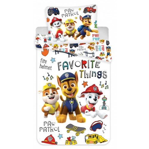 Paw Patrol Favourite Things bedding set 135×200cm, 80×80 cm
