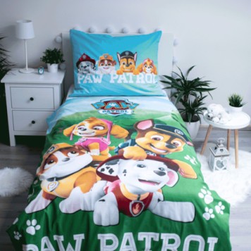 Paw Patrol Field Glow in the Dark Bed Linen 140×200cm, 70×90 cm