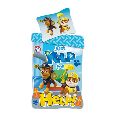 Paw Patrol Help! bedding set 140×200cm, 70×90 cm