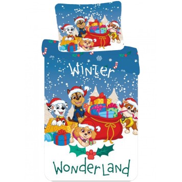 Paw Patrol Holiday Christmas duvet cover 140×200cm, 70×90 cm