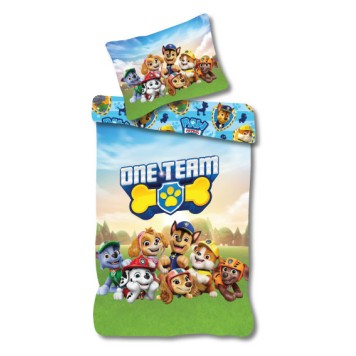 Paw Patrol One Team bedding set 140×200cm, 70×90 cm