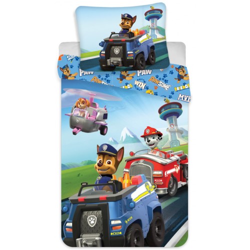 Paw Patrol Road Bedding Set 140×200cm, 70×90 cm