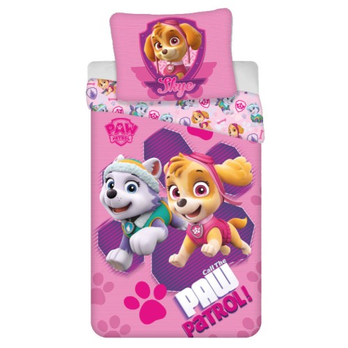 Paw Patrol Skye bedding set 140×200cm, 70×90 cm microfibre