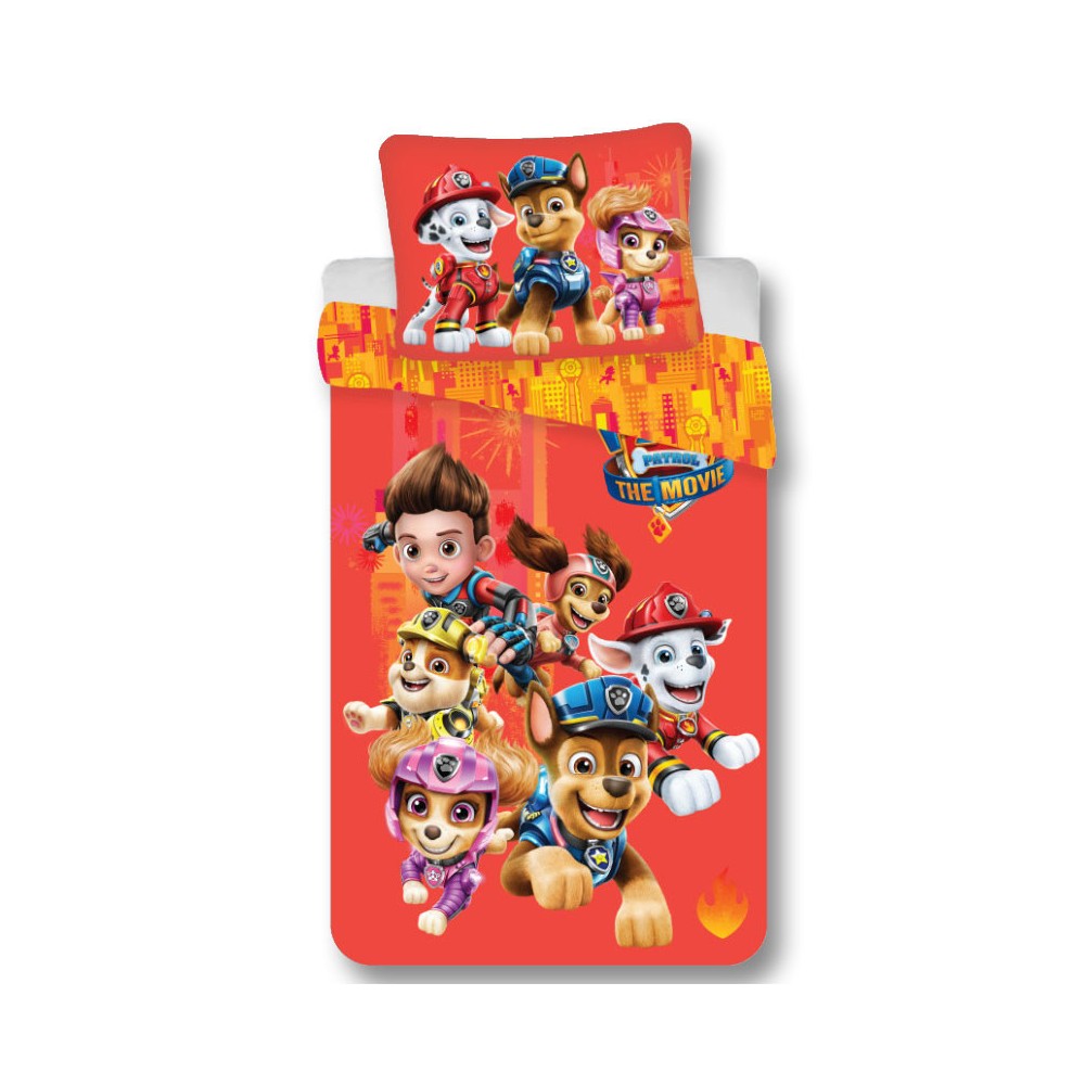 Paw Patrol The Movie bedding cover 135x200 cm, 80×80 cm