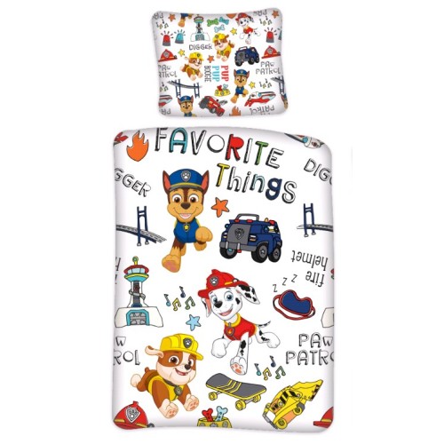 Paw Patrol bedding set 135×200cm, 80×80 cm