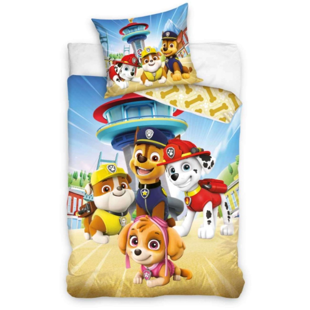 Paw Patrol Tower Team bedding set 140×200cm, 70×90 cm