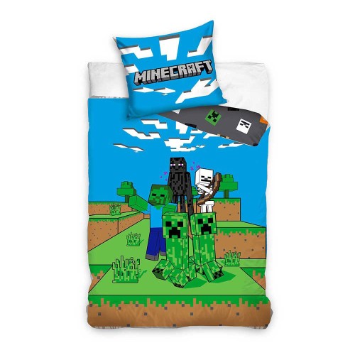 Minecraft Ambush bedding set 140×200cm, 70×90 cm