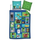 Minecraft bedding set 140×200cm, 65×65 cm