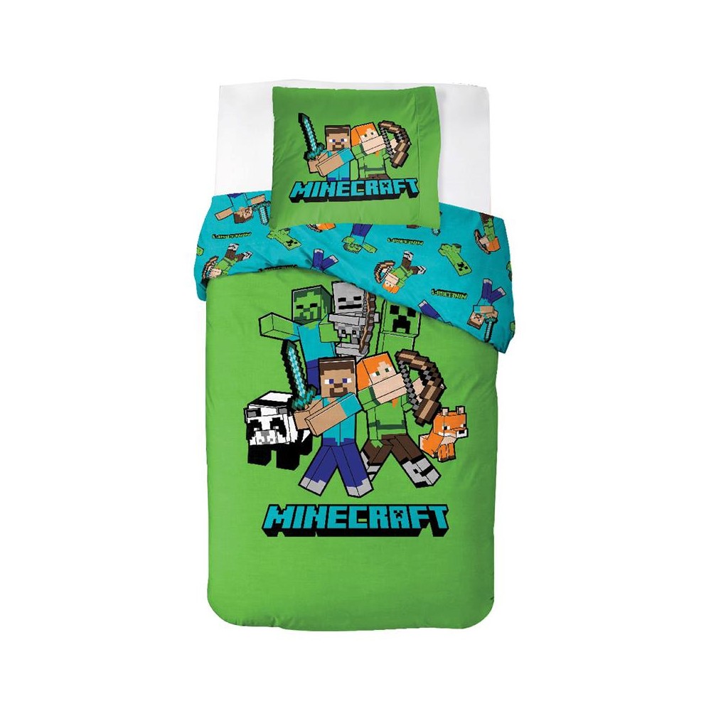 Minecraft Classic Crew bedding set 140×200cm, 70×90 cm