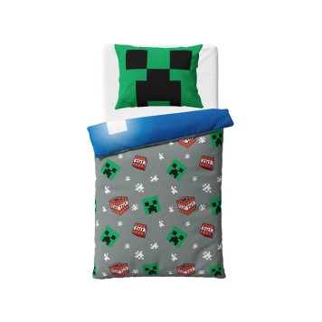 Minecraft Creeper Explode bedding cover 140×200cm, 80×80 cm