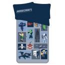Minecraft Emblematic bedding cover 140×200cm, 70×90 cm microfiber
