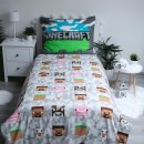 Minecraft bedding cover 140×200cm, 70×90 cm