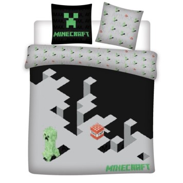 Minecraft Shadow Mines double, double duvet cover 240×220cm, 65x65 cm