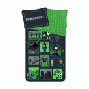 Minecraft Survival Mode Bedding Set 140×200cm, 70×90 cm