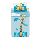 Minions Blue bedding set 140×200cm, 70×90 cm microfibre