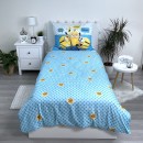 Minions Blue bedding set 140×200cm, 70×90 cm microfibre